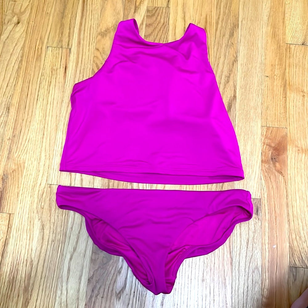 Athleta bathing suit top L bottom M